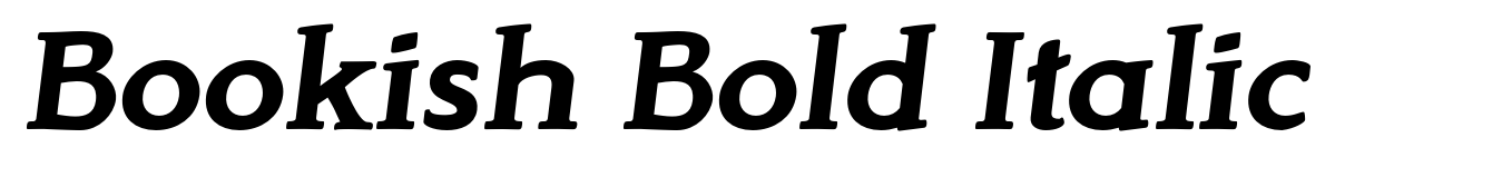 Bookish Bold Italic